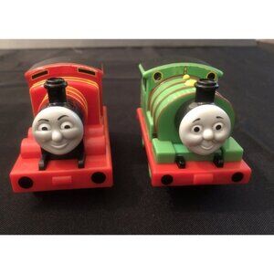 Mattel Thomas & Friends Pull Back Train Engines 2009 2 Trains Percy James